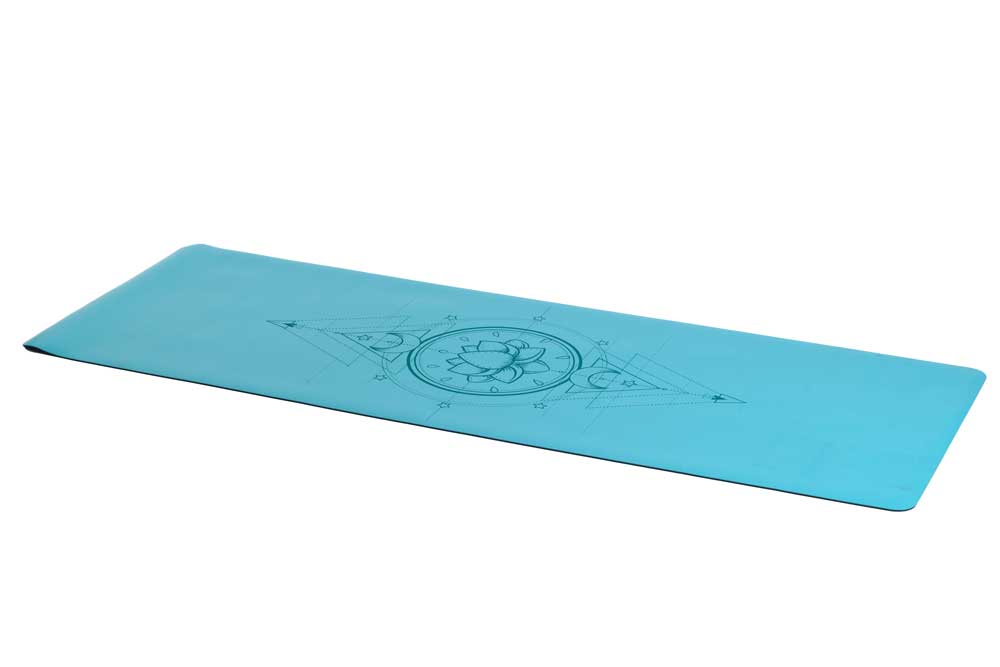 INEX PU Yoga Mat laser pattern, бирюзовый