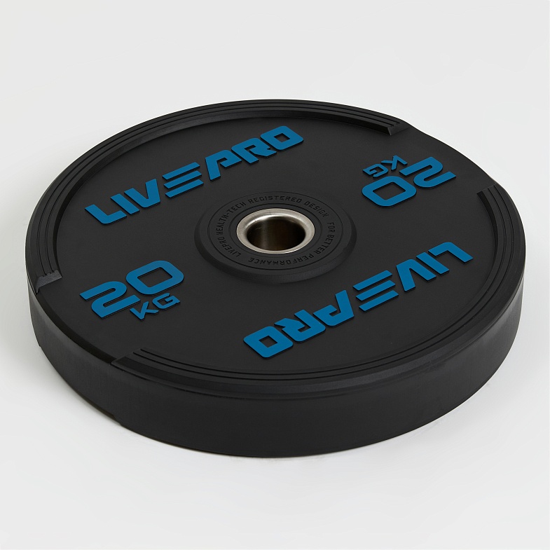 Диск бампированный LIVEPRO Rubber Bumper Plate