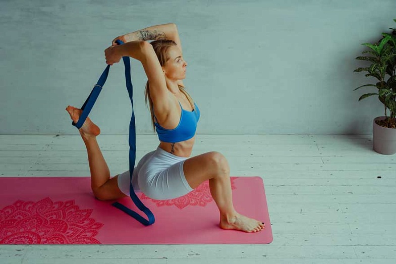 Коврик для йоги INEX PU Yoga Mat laser pattern, розовый