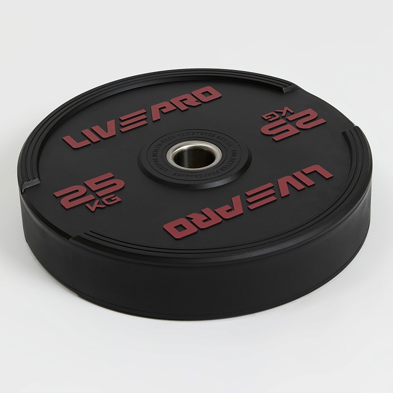 Диск бампированный LIVEPRO Rubber Bumper Plate