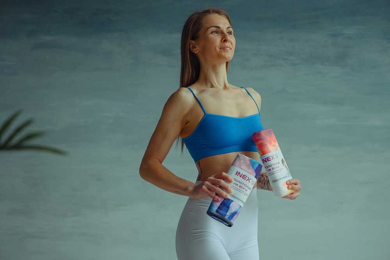Полотенце для йоги из микрофибры INEX Suede Yoga Towel, Tropical Palm Leaf 71
