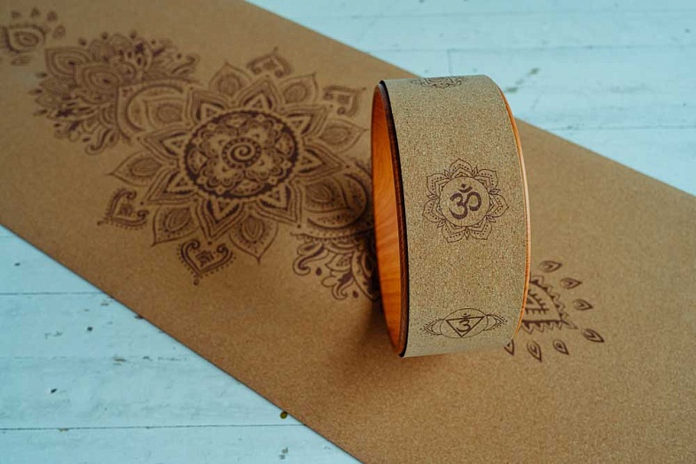 Коврик для йоги из пробки INEX Cork Yoga Mat CKMAT-158