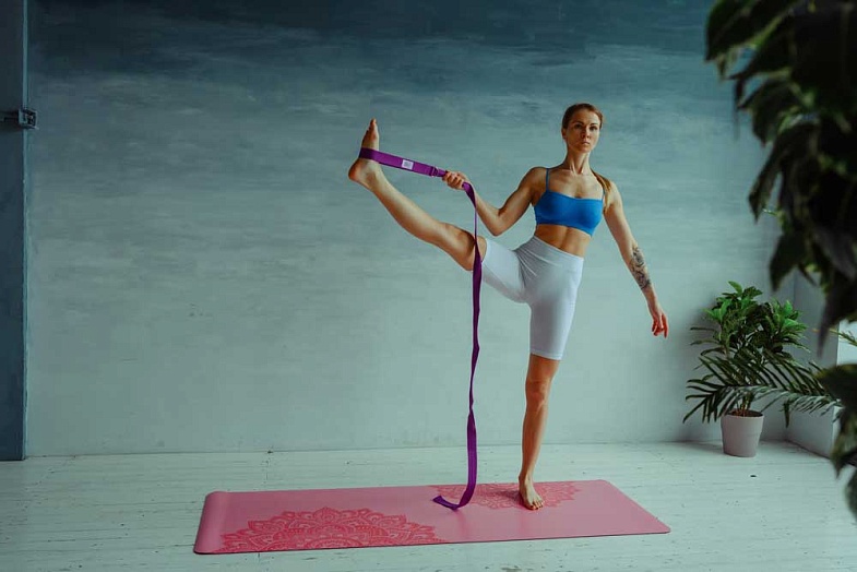 Коврик для йоги INEX PU Yoga Mat laser pattern, розовый