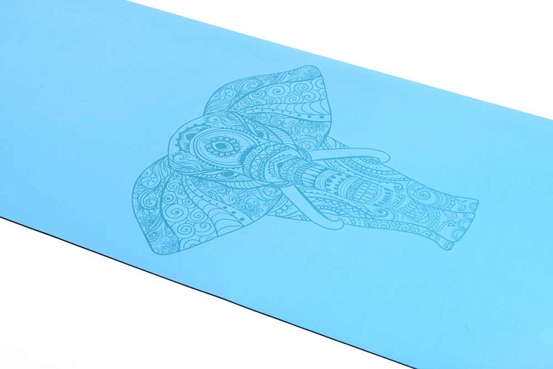 Коврик для йоги INEX PU Yoga Mat laser pattern, синий