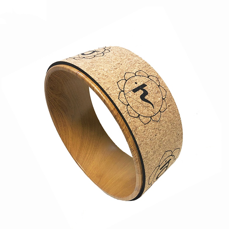 Кольцо для йоги из пробки INEX Cork Yoga Wheel Mandala