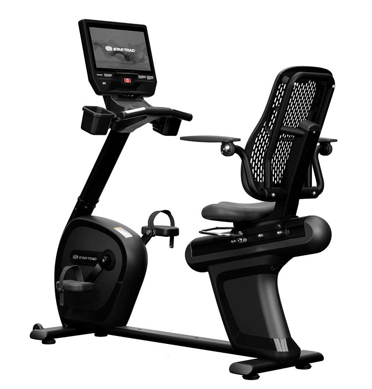 Горизонтальный велотренажер STAR TRAC 8 SERIES RECUMBENT BIKE, консоль 16"